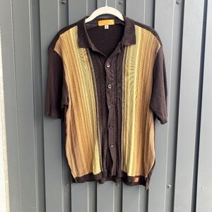 Mens Slim Fit Polo Rockabilly Saddle Stitch Shirt Medium